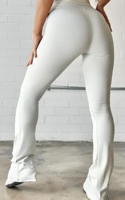 Light Grey Snatched Sculpt Foldover Pant