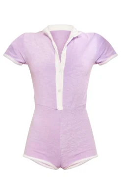 Lilac Toweling Unitard