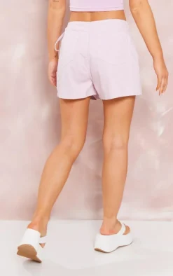 Lilac Wrap Detail Denim Skort