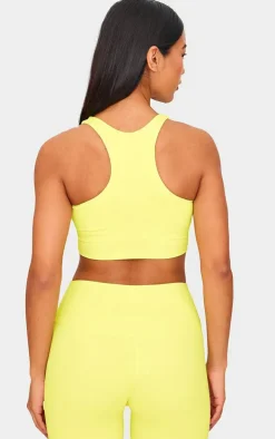 Lime Sculpt Double Layer Padded Sports Bra