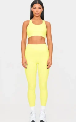 Lime Sculpt High Waist Gym Leggings