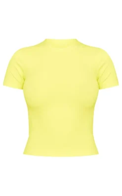Lime Sculpt Longline Short Sleeve Gym Top
