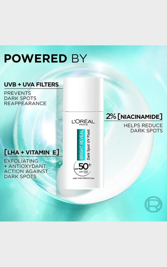 L'Oreal Paris Bright Reveal UV Fluid SPF 50+ for Face 50ml