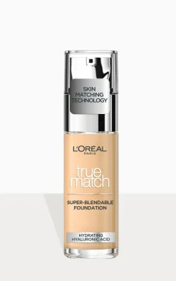 L'oreal Paris Foundation True Match Liquid Foundation 1.5N Linen With Hyaluronic Acid & Spf 17 30Ml