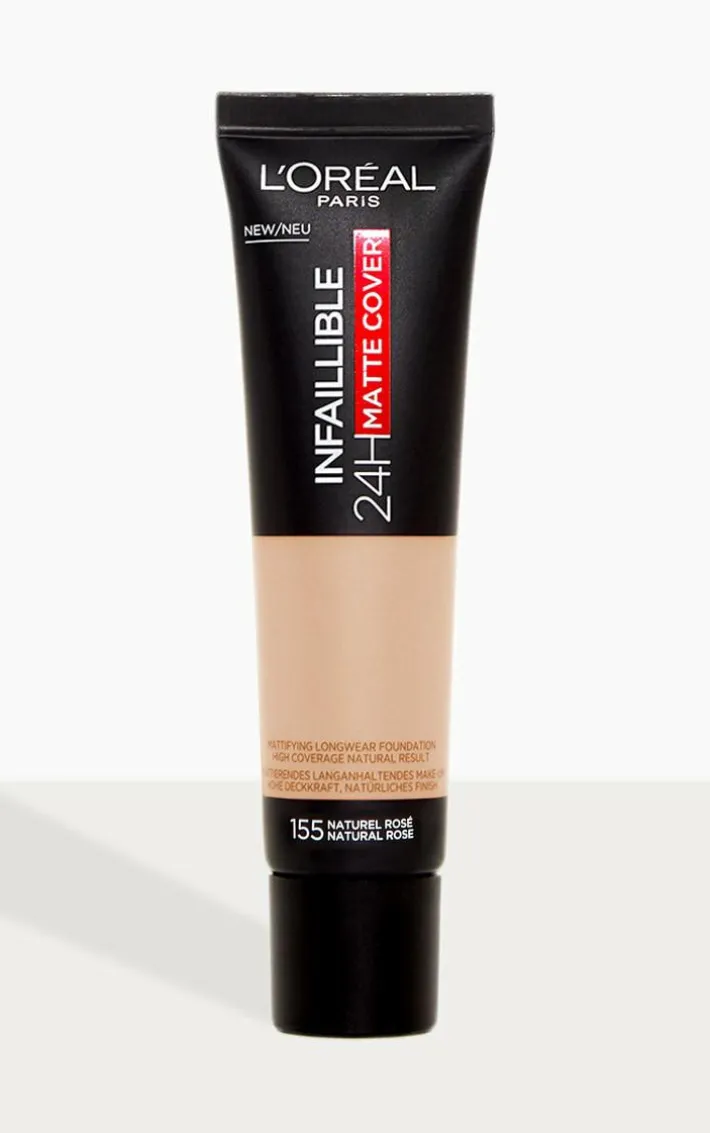L'Oreal Paris Infallible 24hr Matte Cover Foundation 155 Natural Rose