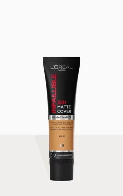 L'Oreal Paris Infallible 32H Matte Cover Liquid Foundation with 4% Niacinamide SPF 25 30ml Shade 310
