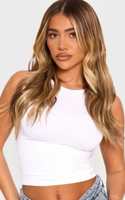 Lullabellz 18" Hidden Halo Brushed Out Wave Hair Extensions - Mellow Brown