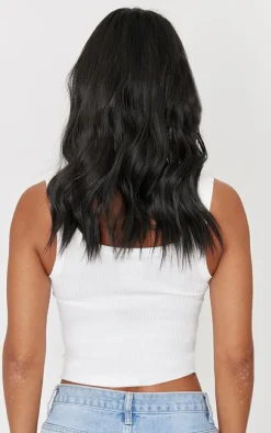 Lullabellz 18" Hidden Halo Brushed Out Wave Extensions - Raven