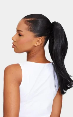 Lullabellz Blow Dry 16"Claw Clip Pony - Natural Black