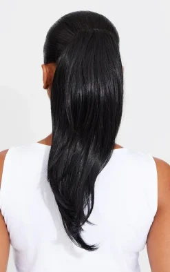 Lullabellz Blow Dry 16"Claw Clip Pony - Natural Black