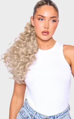 Lullabellz Curly Corkscrew 20" Wraparound Pony California Blonde