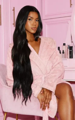 Lullabellz Extra AF 34'' 5 Piece Natural Wavy Clip In Hair Extensions Raven