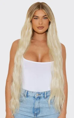 Lullabellz Extra AF 34'' 5 Piece Natural Wavy Clip Ins Light Blonde