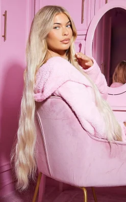 Lullabellz Extra AF 34'' 5 Piece Natural Wavy Clip Ins Light Blonde