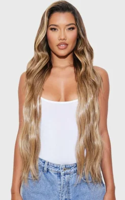 Lullabellz Extra AF 34'' 5 Piece Natural Wavy Clip Ins Mellow Brown