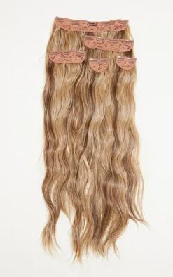 Lullabellz Extra AF 34'' 5 Piece Natural Wavy Clip Ins Mellow Brown
