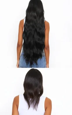 Lullabellz Extra AF 34'' 5 Piece Natural Wavy Clip Ins Choc Brown