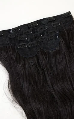 Lullabellz Extra AF 34'' 5 Piece Natural Wavy Clip Ins Dark Brown