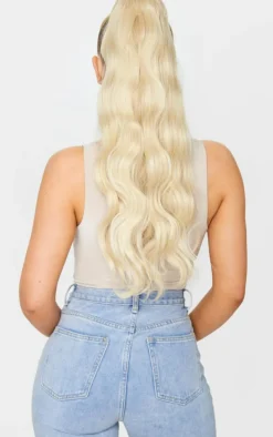 LullaBellz Grande Hollywood Wave 26" Wraparound Pony Light Blonde