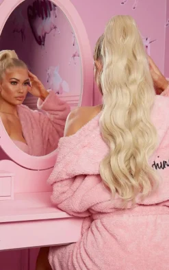 LullaBellz Grande Hollywood Wave 26" Wraparound Pony Light Blonde