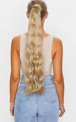 LullaBellz Grande Hollywood Wave 26" Wraparound Pony California Blonde