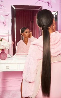 LullaBellz Grande Lengths 26" Straight Pony Extensions Choc Brown