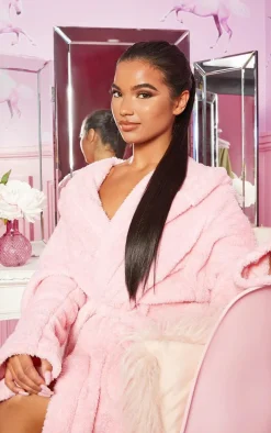 LullaBellz Grande Lengths 26" Straight Pony Extensions Natural Black