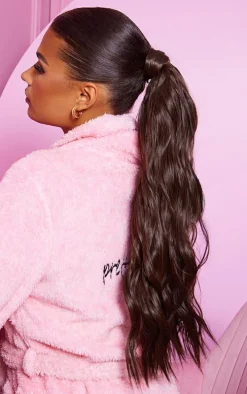 Lullabellz Midi Grande Brushed Out Wave 22" Wraparound Pony Choc Brown