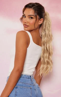 Lullabellz Midi Grande Brushed Out Wave 22" Wraparound Pony California Blonde