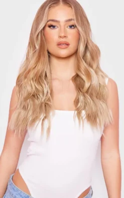 Lullabellz Super Thick 16" 5 Piece Brushed Out Wave Clip In Hair Extensions California Blonde