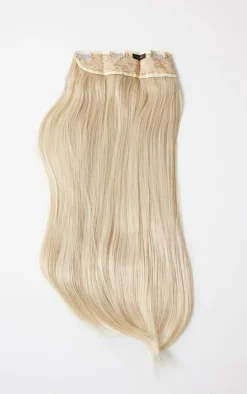 Lullabellz Thick 24` 1 Piece Straight Clip In Hair Extensions Light Blonde