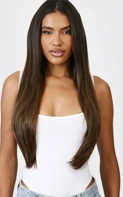 Lullabellz Thick 24` 1 Piece Straight Clip In Hair Extensions