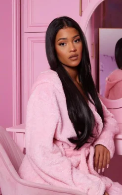 Lullabellz Thick 24` 1 Piece Straight Clip In Hair Extensions Raven