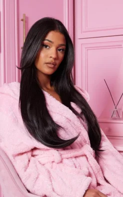 Lullabellz Thick 24` 1 Piece Straight Clip In Hair Extensions Dark Brown