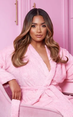 Lullabellz Thick 14" 1 Piece Blow Dry Wavy Clip In Hair Extensions Mellow Brown