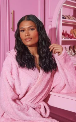 Lullabellz Thick 14" 1 Piece Textured Wave Clip In Hair Extensions Raven