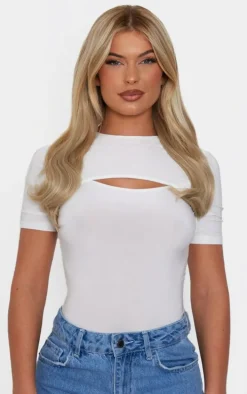 Lullabellz Thick 14" 1 Piece Blow Dry Wavy Clip In Hair Extensions Light Blonde