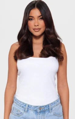 Lullabellz Thick 14" 1 Piece Blow Dry Wavy Clip In Hair Extensions Choc Brown