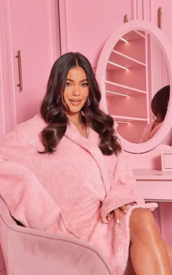 Lullabellz Thick 14" 1 Piece Blow Dry Wavy Clip In Hair Extensions Choc Brown