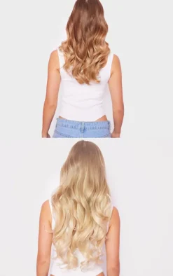 Lullabellz Thick 20` 1 Piece Curly Clip In Hair Extensions Light Blonde