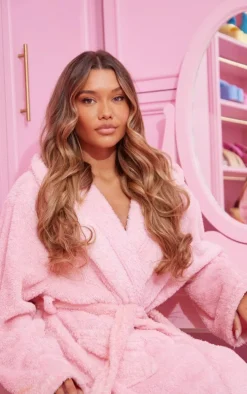 Lullabellz Thick 20` 1 Piece Curly Clip In Hair Extensions Mellow Brown