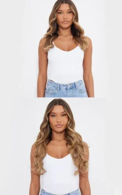 Lullabellz Thick 20` 1 Piece Curly Clip In Hair Extensions Mellow Brown