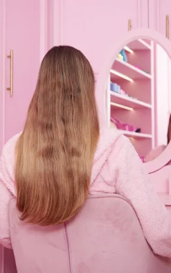 Lullabellz Thick 18" 1 Piece Straight Clip In Hair Extensions Mellow Brown