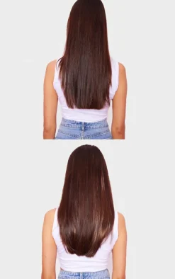 Lullabellz Thick 18` 1 Piece Straight Clip In Hair Extensions Warm Brunette