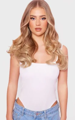 Lullabellz Thick 16` 1 Piece Curly Clip In Extensions California Blonde