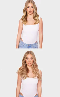 Lullabellz Thick 16` 1 Piece Curly Clip In Extensions California Blonde