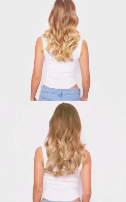 Lullabellz Thick 16` 1 Piece Curly Clip In Extensions California Blonde