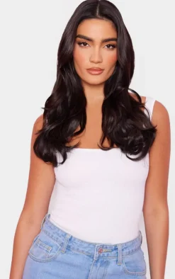 Lullabellz Thick 16` 1 Piece Curly Clip In Hair Extensions Dark Brown