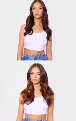 Lullabellz Thick 16` 1 Piece Curly Clip In Hair Extensions Golden Brown