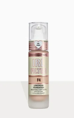 Makeup Revolution IRL Filter Longwear Foundation F4